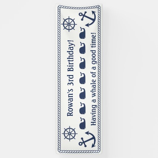 Nautical ThreatBirthday Banner (Verticaal)