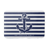 Nautical Threats Personalized Bath Mat (Voorkant)