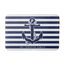 Nautical Threats Personalized Bath Mat