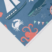 Nautical Tissue Wrapping Tissuepapier (Detail)