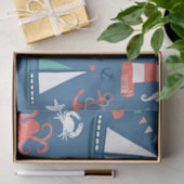 Nautical Tissue Wrapping Tissuepapier (Geschenk)