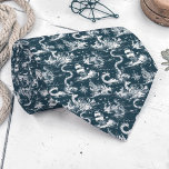 Nautical Toile Custom Necktie Stropdas<br><div class="desc">This custom necktie features a classic nautical toile pattern,  perfect for adding a touch of seaside charm to any outfit. Ideal for dads,  groomsmen,  or anyone who loves the ocean.</div>