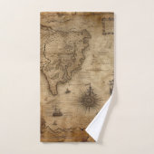 Nautical Treasure Map Bad Handdoek (Handdoek)