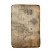 Nautical Treasure Map Badmat (Voorkant Verticaal)