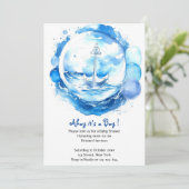 Nautical Treasures onthuld: Boy Baby shower Kaart (Staand voorkant)