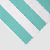 Nautical Turquoise & White Striped Tissuepapier (Detail)
