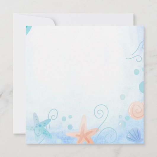 Nautical two het Zee 2e Verjaardagsfeest Kaart (Achterkant)