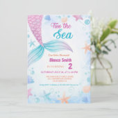 Nautical two het Zee 2e Verjaardagsfeest Kaart (Staand voorkant)