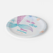 Nautical two het Zee 2e Verjaardagsfeest Papieren Bordje (Gekanteld)