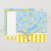 Nautical TY Square Bedankkaart (Voorkant / Achterkant)