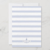 Nautical Tying the Knot Infinity + Blue Waterverf Save The Date (Achterkant)