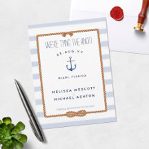 Nautical Tying the Knot Infinity + Blue Waterverf