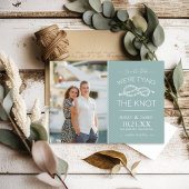 Nautical Tying the Knot Photo Save the Date
