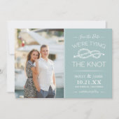 Nautical Tying the Knot Photo Save the Date (Voorkant)
