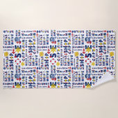 Nautical Typography   Strandlaken (Voorkant)