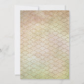 Nautical under the Zee Mermaid Bachelorette Party Kaart (Achterkant)