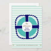 Nautical Verhuisd naar Florida Nieuw Huis Verhuize Aankondiging (Voorkant / Achterkant)