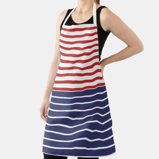 Nautical Vibes Blue White Striped Schort (Insitu)