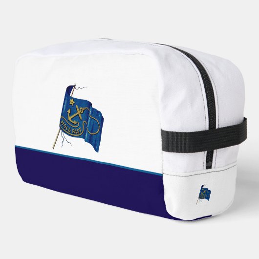 Nautical Vintage Flag Hold Fast Toilettasje (Linkerhoek)