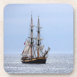 Nautical Vissen Boat Blue Skies Bier Onderzetter