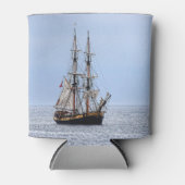 Nautical Vissen Boat Blue Skies Blikjeskoeler (Voorkant)