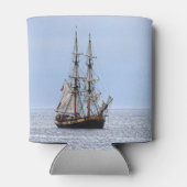 Nautical Vissen Boat Blue Skies Blikjeskoeler (Achterkant)