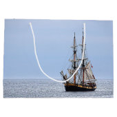 Nautical Vissen Boat Blue Skies Groot Cadeauzakje (Achterkant)