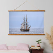 Nautical Vissen Boat Blue Skies Hangend Wandkleed (Slaapkamer)