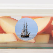 Nautical Vissen Boat Blue Skies Labels (Aangebracht)