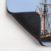 Nautical Vissen Boat Blue Skies Muismat (Hoek)