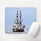 Nautical Vissen Boat Blue Skies Muismat (Met muis)