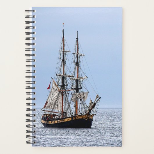 Nautical Vissen Boat Blue Skies Planner (Voorkant)