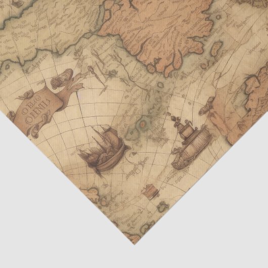  Nautical Voyage Antiek Decoupage Papier (Detail)