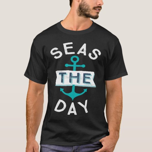 Nautical vrijgezellenfeest Zeilanker zeeën t T-shirt (Voorkant)