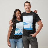 Nautical Vuurtoren poster T-shirt (Unisex)