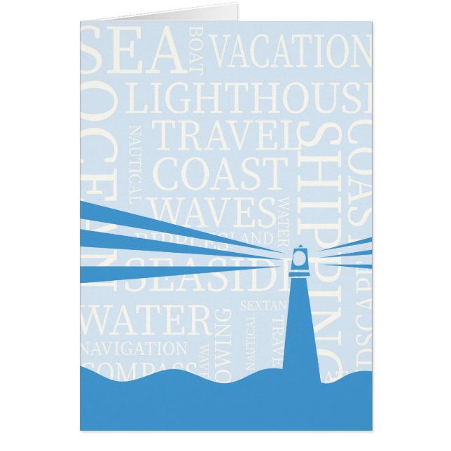 Nautical vuurtorenposter (Voorkant)
