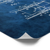 Nautical Wall Decor Nursery Sailboat Blueprint #6 Poster (Hoek)