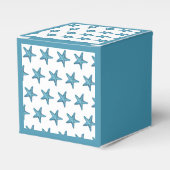 Nautical Watercolor Blue Starfish Bedankdoosjes (Voorkant Zijde)