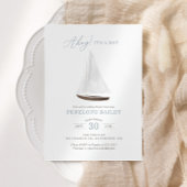 Nautical Waterverf Sailboat Baby shower Kaart