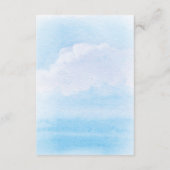 Nautical Waterverf Wedding Details vuurtoren Informatiekaartje (Achterkant)