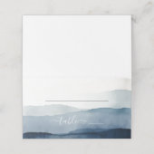 Nautical Waterverf Wedding Plaatskaartje (Buitenkant ongevouwen)