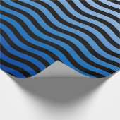 Nautical Waves Blue Hue Cadeaupapier (Hoek)