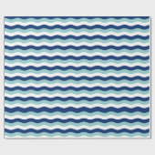 Nautical Waves Pattern Cadeaupapier (Vlak)