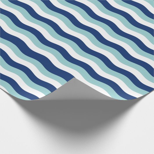 Nautical Waves Pattern Cadeaupapier (Hoek)