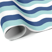 Nautical Waves Pattern Cadeaupapier (Rol Hoek)