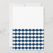 Nautical Waves Pattern Rehearsal Dinner Uitnodigin Kaart (Achterkant)