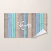 Nautical Weathered Summer Beach Wood Anchor Bad Handdoek (Handdoek)