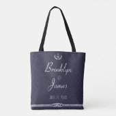 Nautical Weddenschap Gift Bags met ankers Tote Bag (Achterkant)