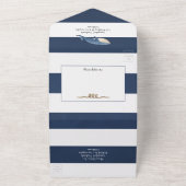 Nautical Wedding All In One Uitnodiging (Buitenkant)