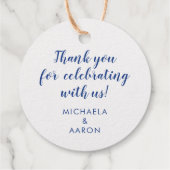 Nautical Wedding Anchor Heart Bedankjes Labels (Achterkant)